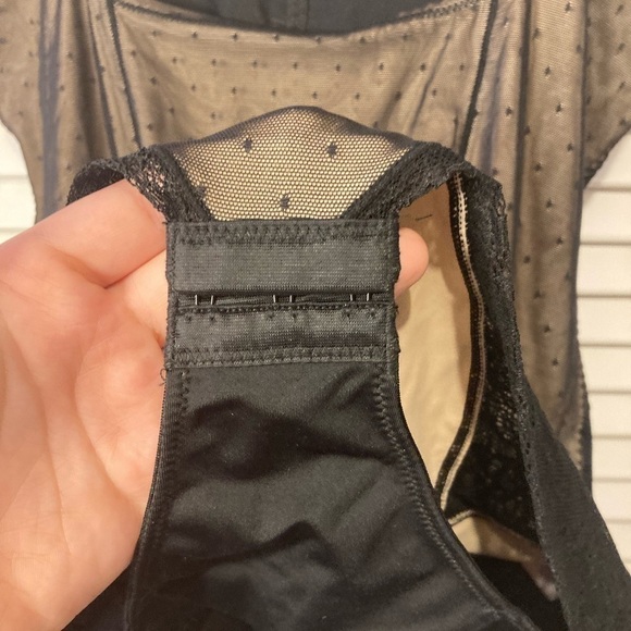 Jaclyn Smith Collections Black And Cream Lace Shapewear One Piece Size 2X - Picture 9 of 12